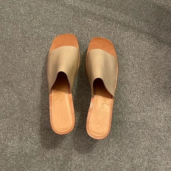 NWOT Rachel Comey Jibe Clog-leather platform slides/open toed mules - Picture 2 of 7